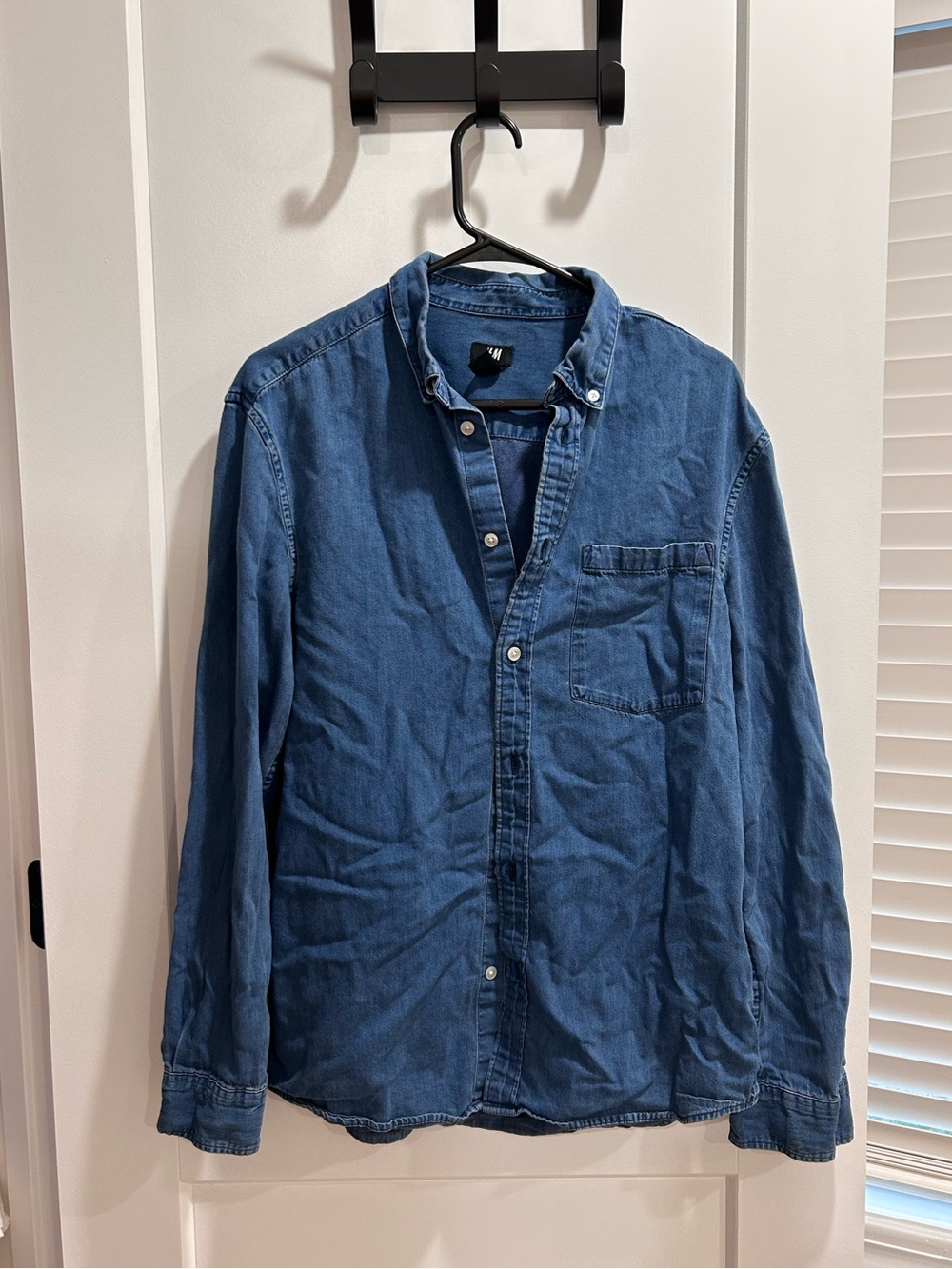 H and M demon button down